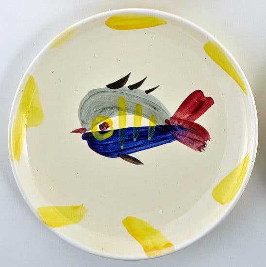 Pablo Picasso Ceramic, Service Poisson Plate W (“Fish” Service Plate), 1947 A.R. 27