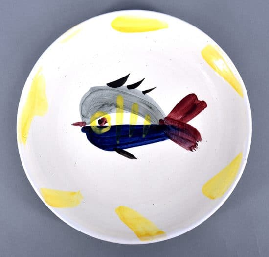Pablo Picasso Ceramic, Service Poisson Plate W (“Fish” Service Plate), 1947 A.R. 27