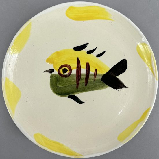 Pablo Picasso Ceramic, Service Poisson Plate (“Fish” Service Plate), 1947 A.R. 28