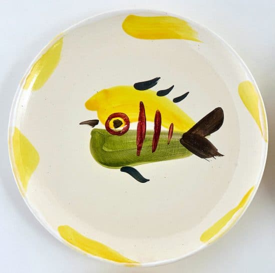 Pablo Picasso Ceramic, Service Poisson Plate X (“Fish” Service Plate), 1947 A.R. 28