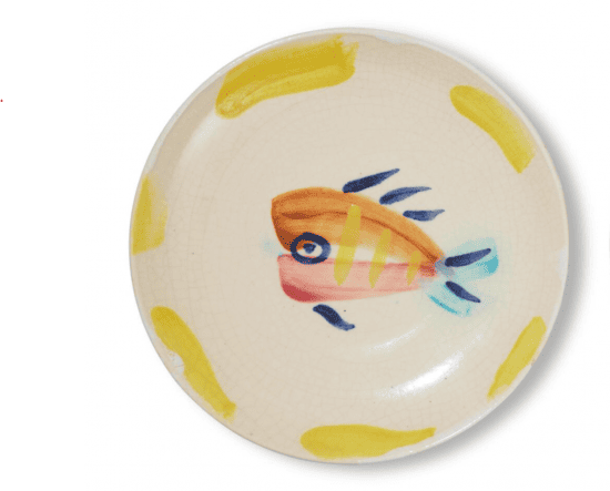 Pablo Picasso Ceramic, Service Poisson Plate N (“Fish” Service Plate), 1947 A.R. 17