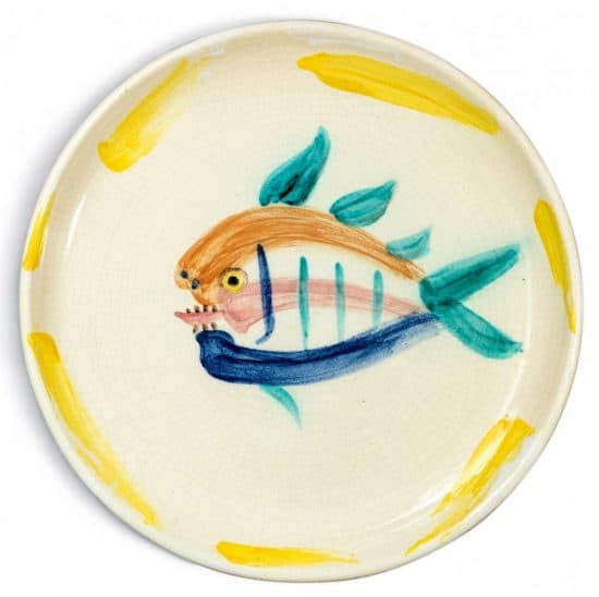 Pablo Picasso Ceramic, Service Poisson Plate (“Fish” Service Plate), 1947 A.R. 3