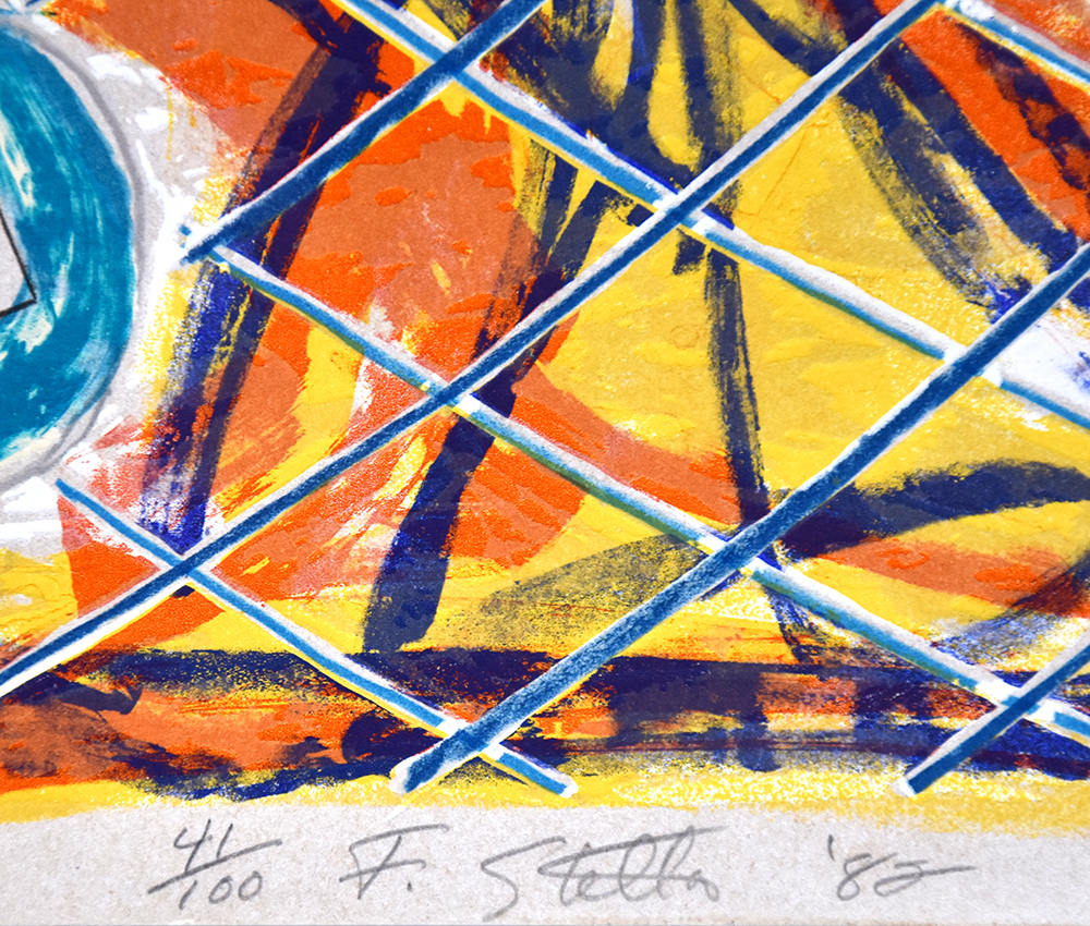 Frank Stella signature, Shards I, 1982