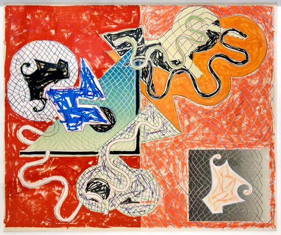 Frank Stella Lithograph, Shards IV, 1982