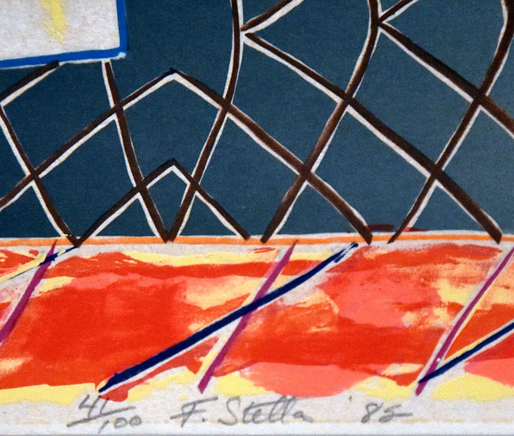 Frank Stella signature, Shards IV, 1982