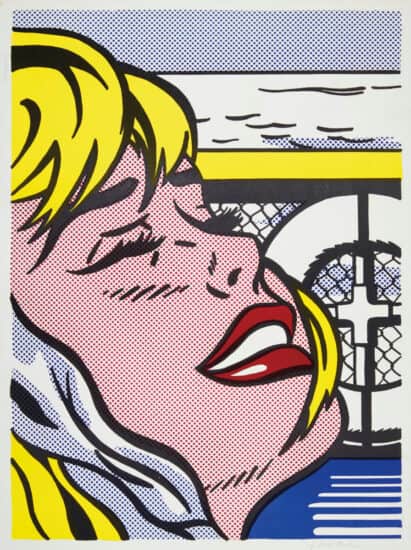 Roy Lichtenstein Lithograph, Shipboard Girl, 1965
