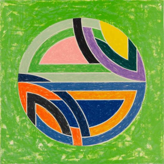Frank Stella Lithograph, Sinjerli Variation Squared with Colored Ground II, 1981