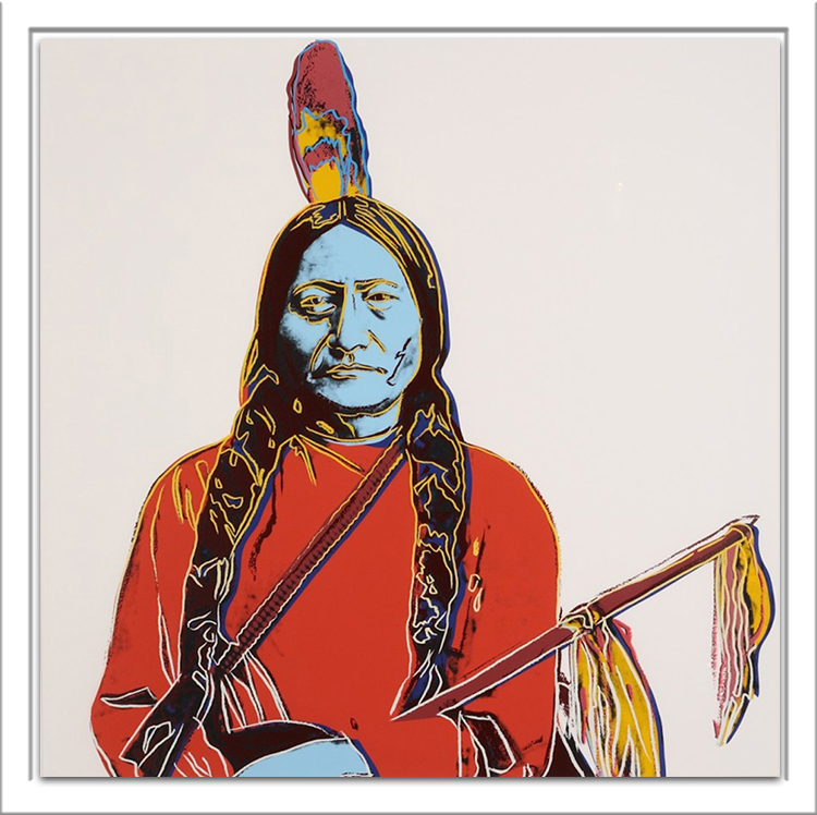 Andy Warhol, Sitting Bull, from the Cowboys and Indians ...