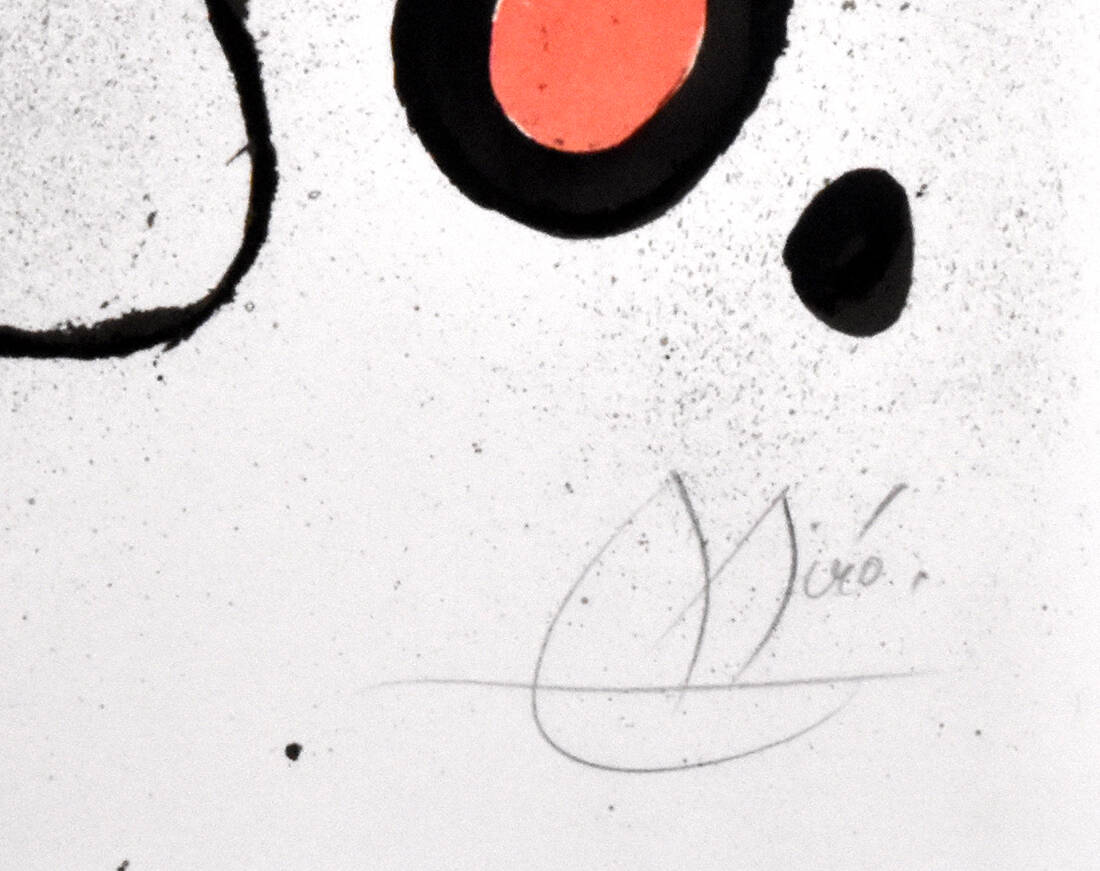 Joan Miró signature, Sobreteixims i escultures, 1972