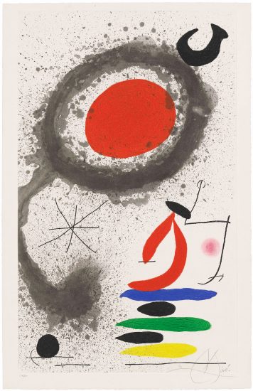 Joan Miró Aquatint, Le Soleil Ébouillanté (The Scalding Sun), 1969