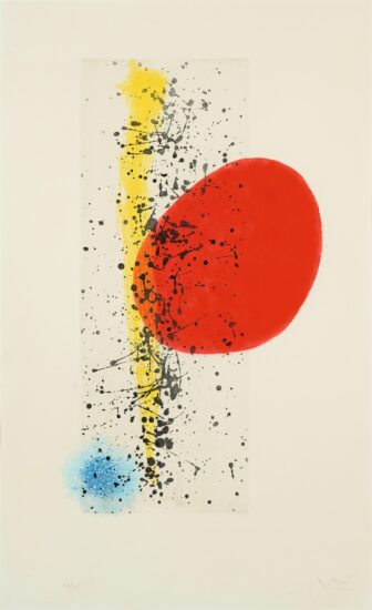 Joan Miró Aquatint, Soleil et Vent (Sun and Wind), 1962
