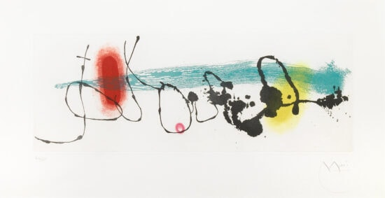 Joan Miró Aquatint, Soleil Noyé II (Drowned Sun II), 1962