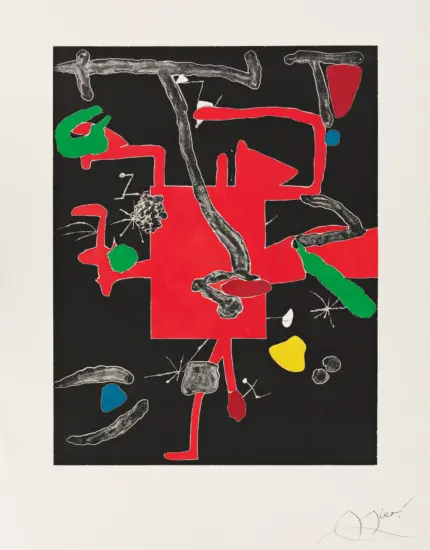 Joan Miró Etching, Son Abrines I, 1987