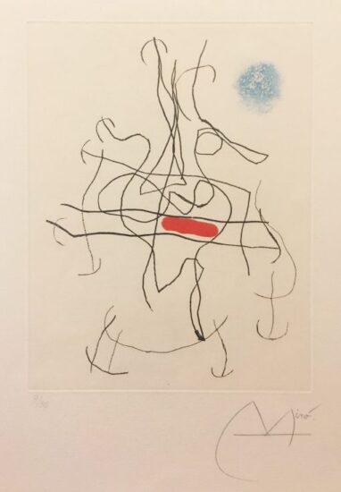 Joan Miró Etching and Aquatint, Sonatine III (Sonatina III), 1966