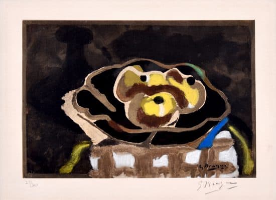 Georges Braque Lithograph, Still Life with Apples, 1956