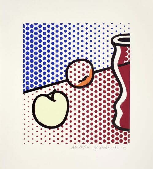 Roy Lichtenstein Screen Print, Still Life with Red Jar, 1994