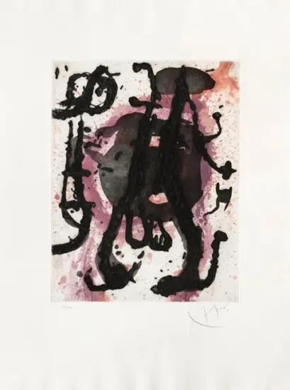 Joan Miró Aquatint, Sumo, 1968