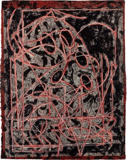 Frank Stella Woodcut, Talladega Five I, from Circuits Series, 1982