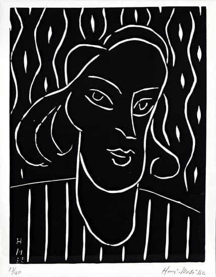 Henri Matisse Linocut, Teeny, 1938