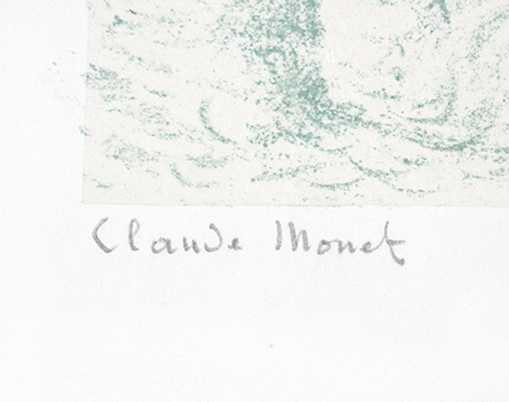 Claude Monet signature, Tempête à Belle-île (Storm at Belle-île), 1894