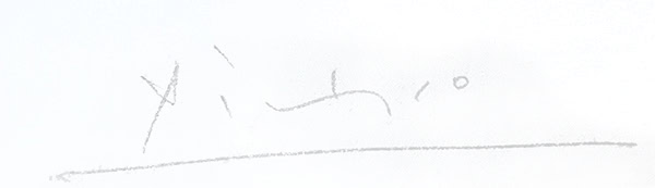 Pablo Picasso signature, Tete d’Histrion (Head of an Actor), 1965