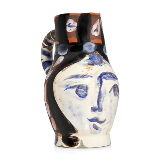 Pablo Picasso Ceramic, Tête peinte, 1953, A.R. 212