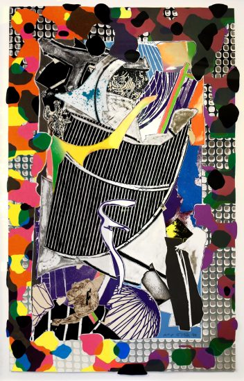 Frank Stella Lithograph, The Battering Ram (From Moby Dick Deckle Edges Series), 1993