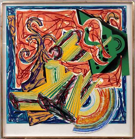 Frank Stella Collage, The Butcher Came and Slew the Ox, 1984
