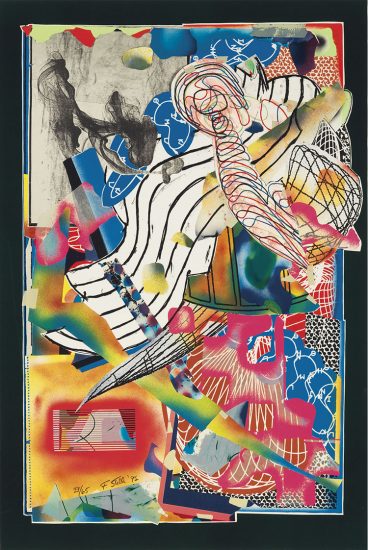 Frank Stella Lithograph, The Candles, 1992