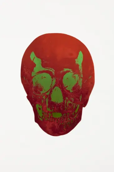 Damien Hirst Foil, The Dead (chilli red, lime green), 2009