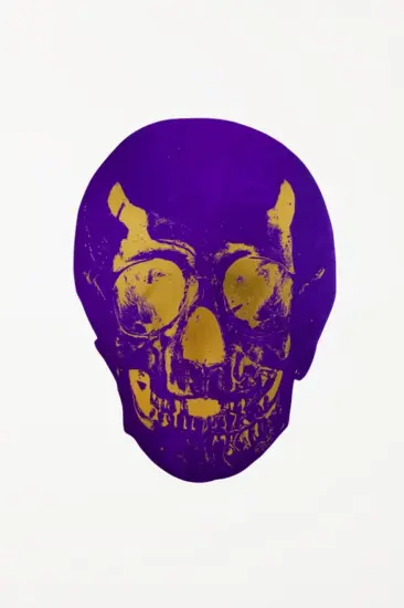 Damien Hirst Foil, The Dead (Imperial purple, oriental gold), 2009