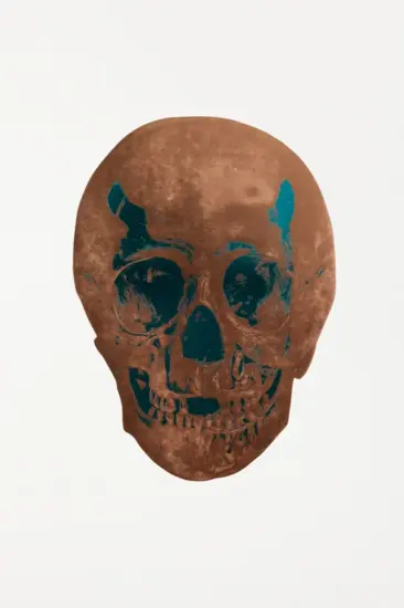 Damien Hirst Foil, The Dead (Panama copper, turquoise), 2009