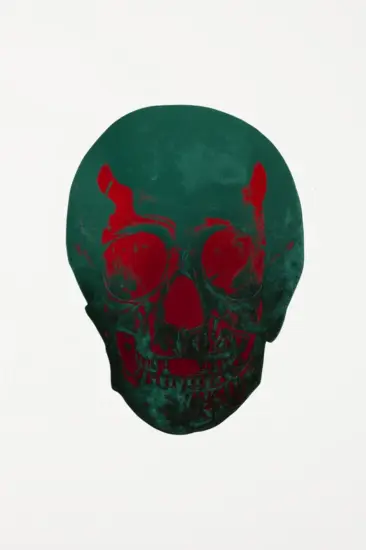 Damien Hirst Foil, The Dead (racing green, chilli red), 2009