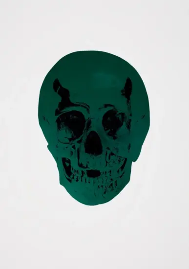 Damien Hirst Foil, The Dead (racing green, raven black), 2009