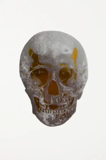 Damien Hirst Foil, The Dead (silver gloss, oriental gold), 2009