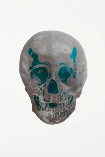 Damien Hirst Foil, The Dead (silver gloss, topaz), 2009