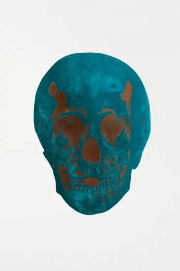 Damien Hirst Foil, The Dead (turquoise, panama copper), 2009