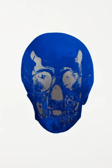 Damien Hirst Foil, The Dead (Westminster blue, silver gloss), 2009