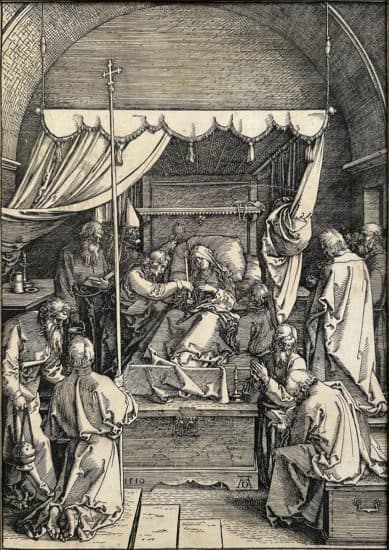 Albrecht Dürer, The Death of the Virgin, from The Life of the Virgin, c. 1504