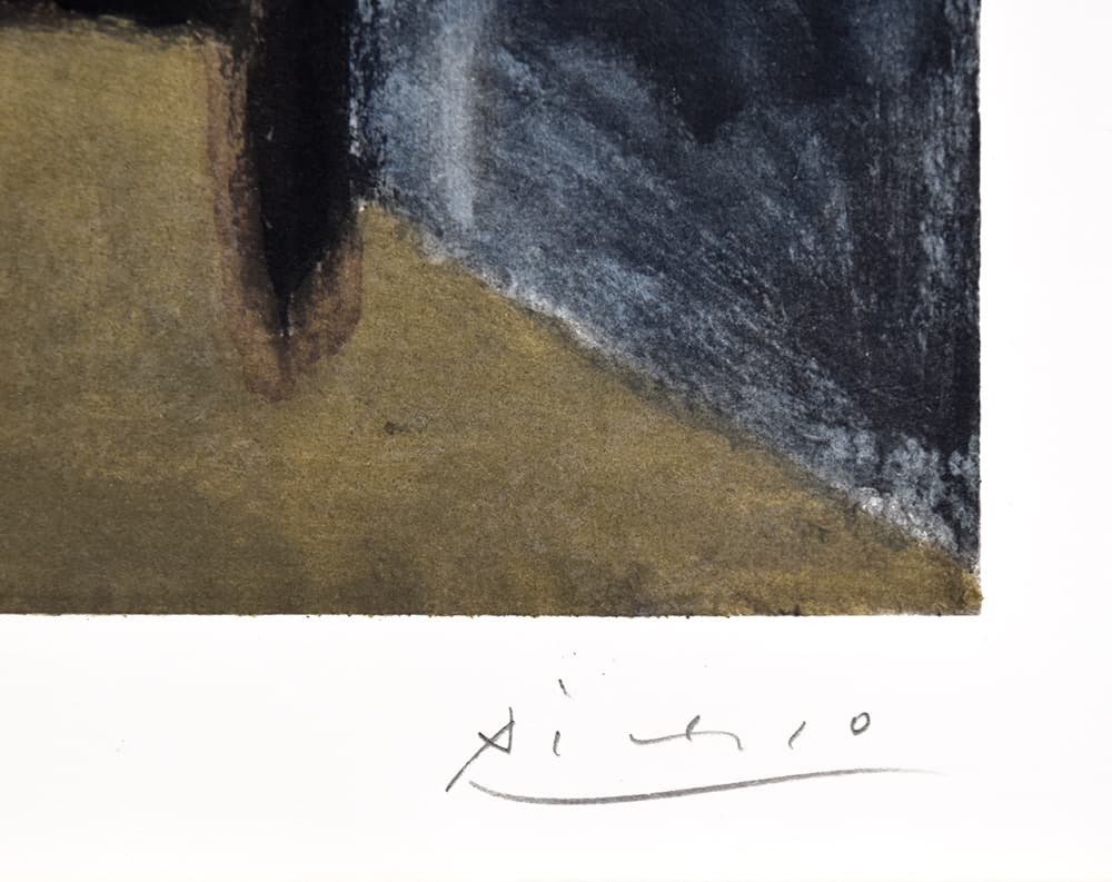 Pablo Picasso signature, The Embrace, 1966
