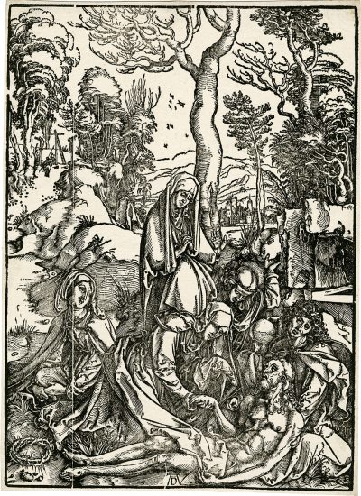 Albrecht Dürer Woodcut, The Lamentation (the Large Passion), c.1498-99