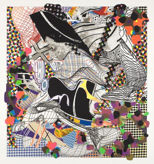 Frank Stella Lithograph, The Pequod Meets the Jeroboam. Her Story, from the Moby Dick Deckle Edges Series, 1993