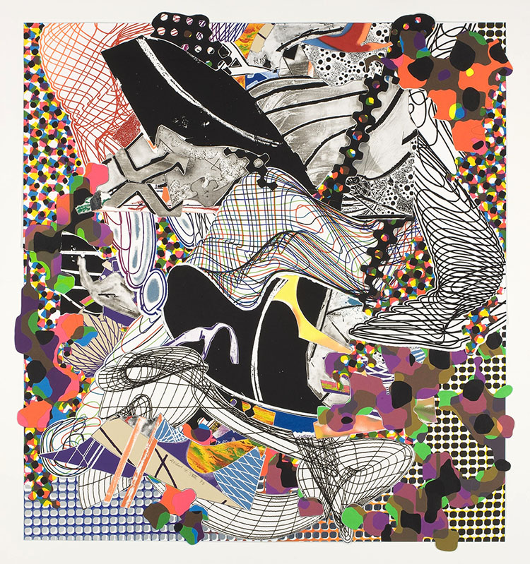 Frank Stella, The Pequod Meets the Jeroboam. Her Story, from the Moby Dick Deckle Edges Series, 1993