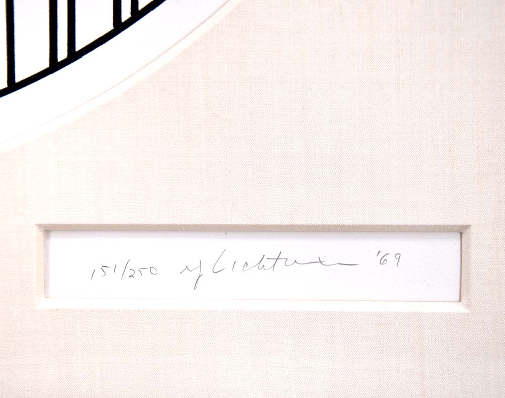 Roy Lichtenstein signature, The Solomon R. Guggenheim Museum, 1969, C.83