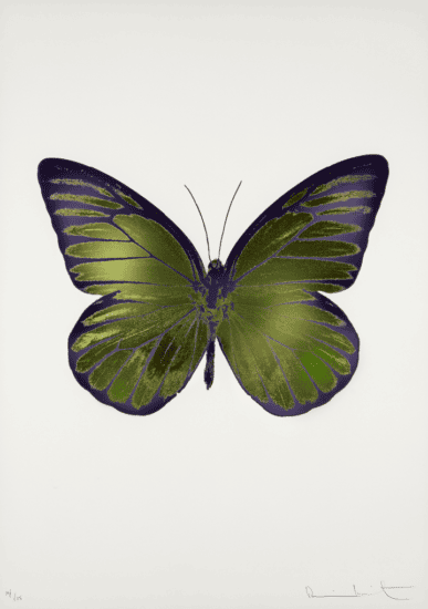 Damien Hirst Foil, The Souls I (leaf green, oriental gold, Westminster blue), 2010