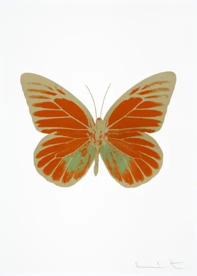 Damien Hirst Foil, The Souls I (prairie copper, leaf green, cool gold), 2010