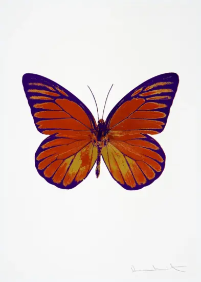 Damien Hirst Foil, The Souls I (prairie copper, oriental gold, imperial purple), 2010