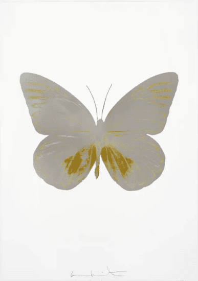 Damien Hirst Foil, The Souls I (silver gloss, oriental gold), 2010