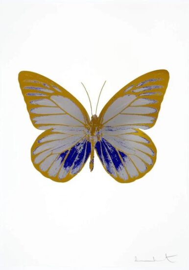 Damien Hirst Foil, The Souls I (silver gloss, Westminster blue, oriental gold), 2010