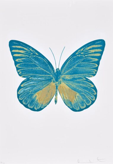 Damien Hirst Foil, The Souls I (topaz, oriental gold), 2010